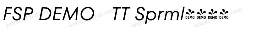 FSP DEMO   TT Sprml字体转换